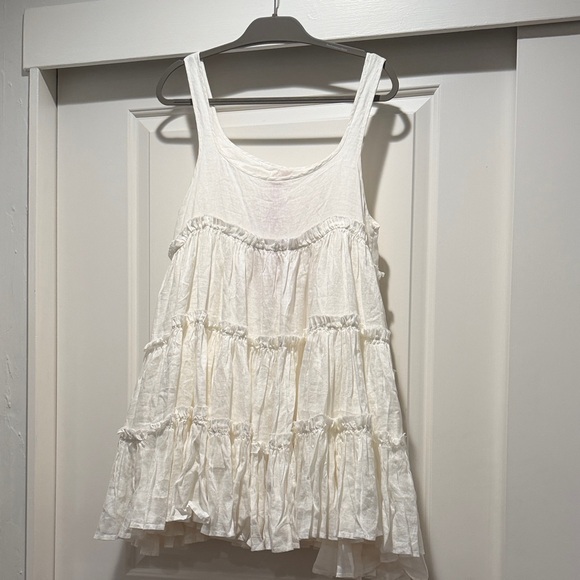Left On Friday White Ruffle Mini Dress - Picture 4 of 4